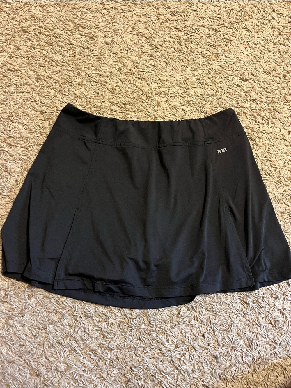 REI Black Sport Skirt with Built-In Shorts